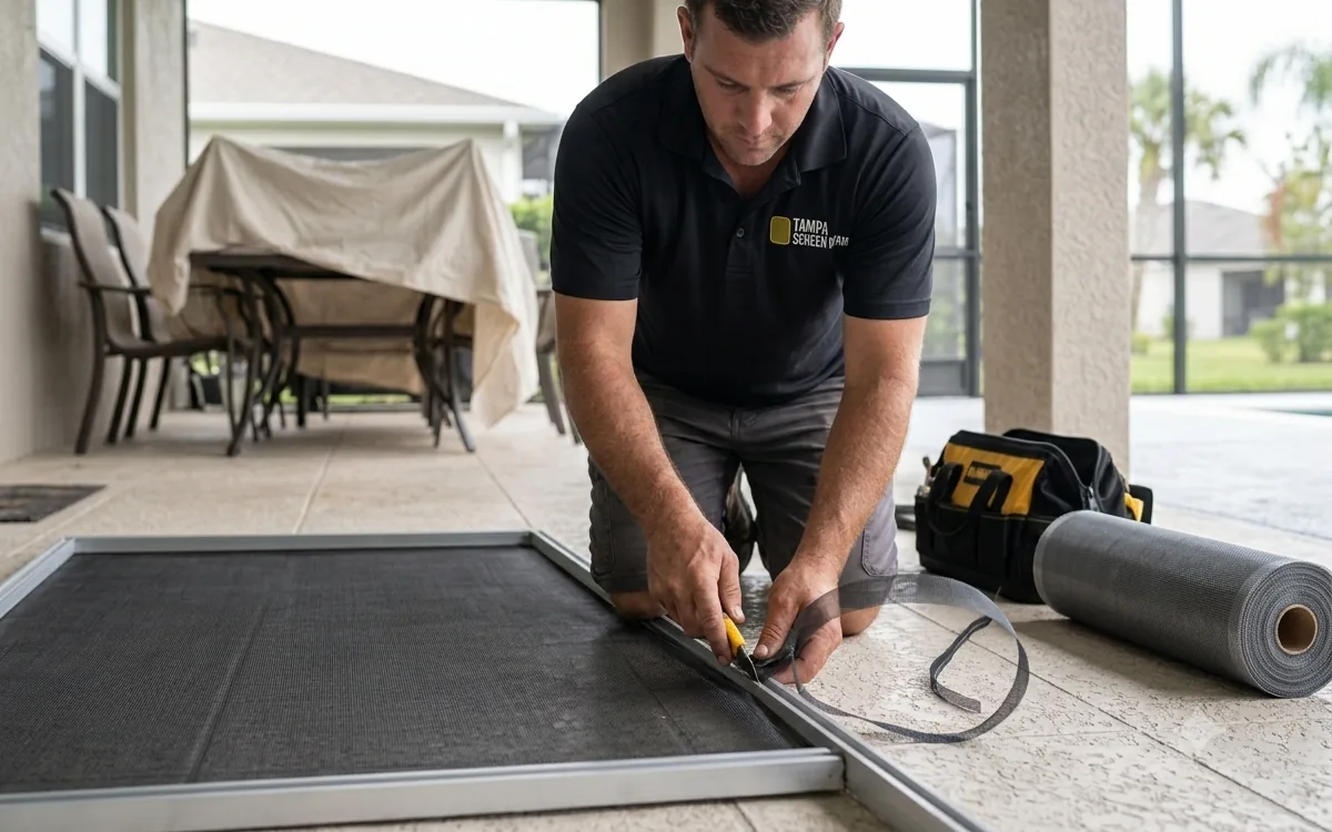 Patio & Lanai Screen Repair in Tampa, Florida