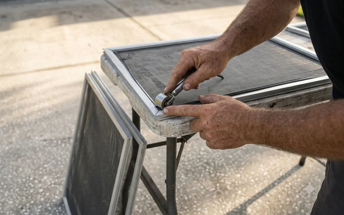 Window & Door Screen Repair in Tampa, Florida